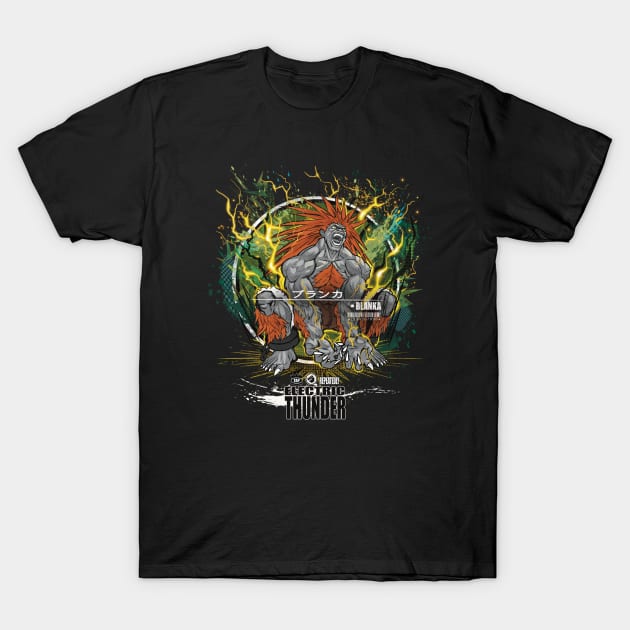 BLANKA: ELECTRIC THUNDER T-Shirt by JF Penworks